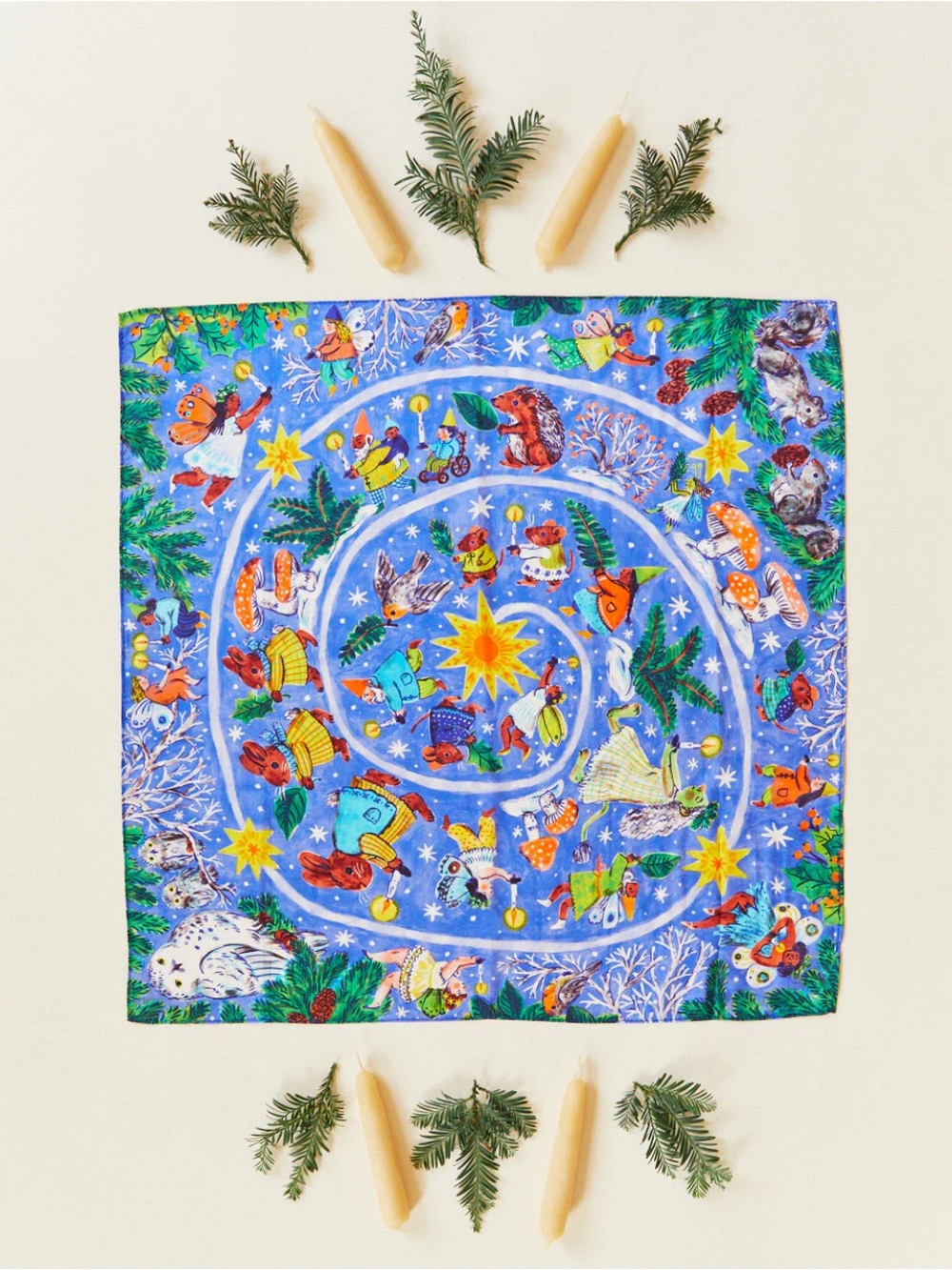Sarah’s silks NEW Celebration Playsilk Waldorf Advent Holiday Solstice 35 X 35